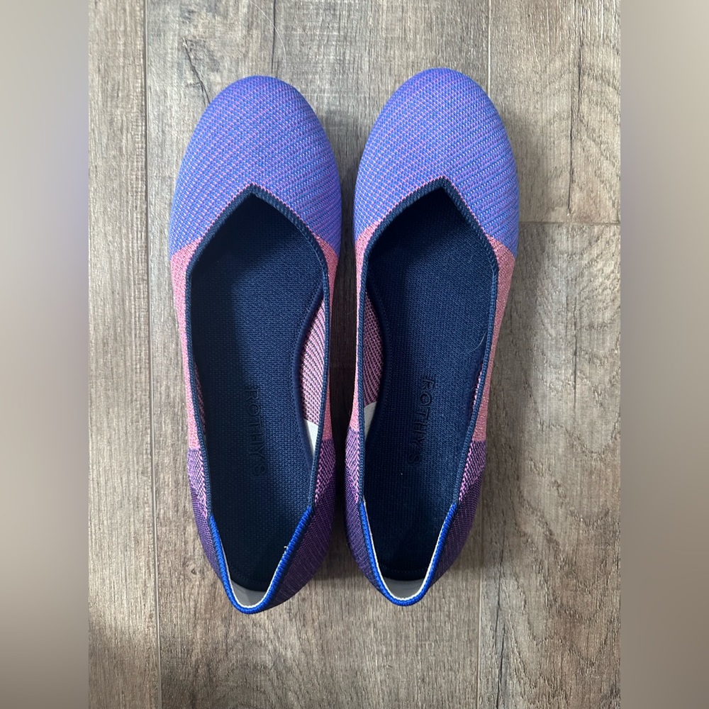 Rothy’s Metallic Lilac Limited Edition Flats- Lilac Twill, Pink Sparkle,+ Purple